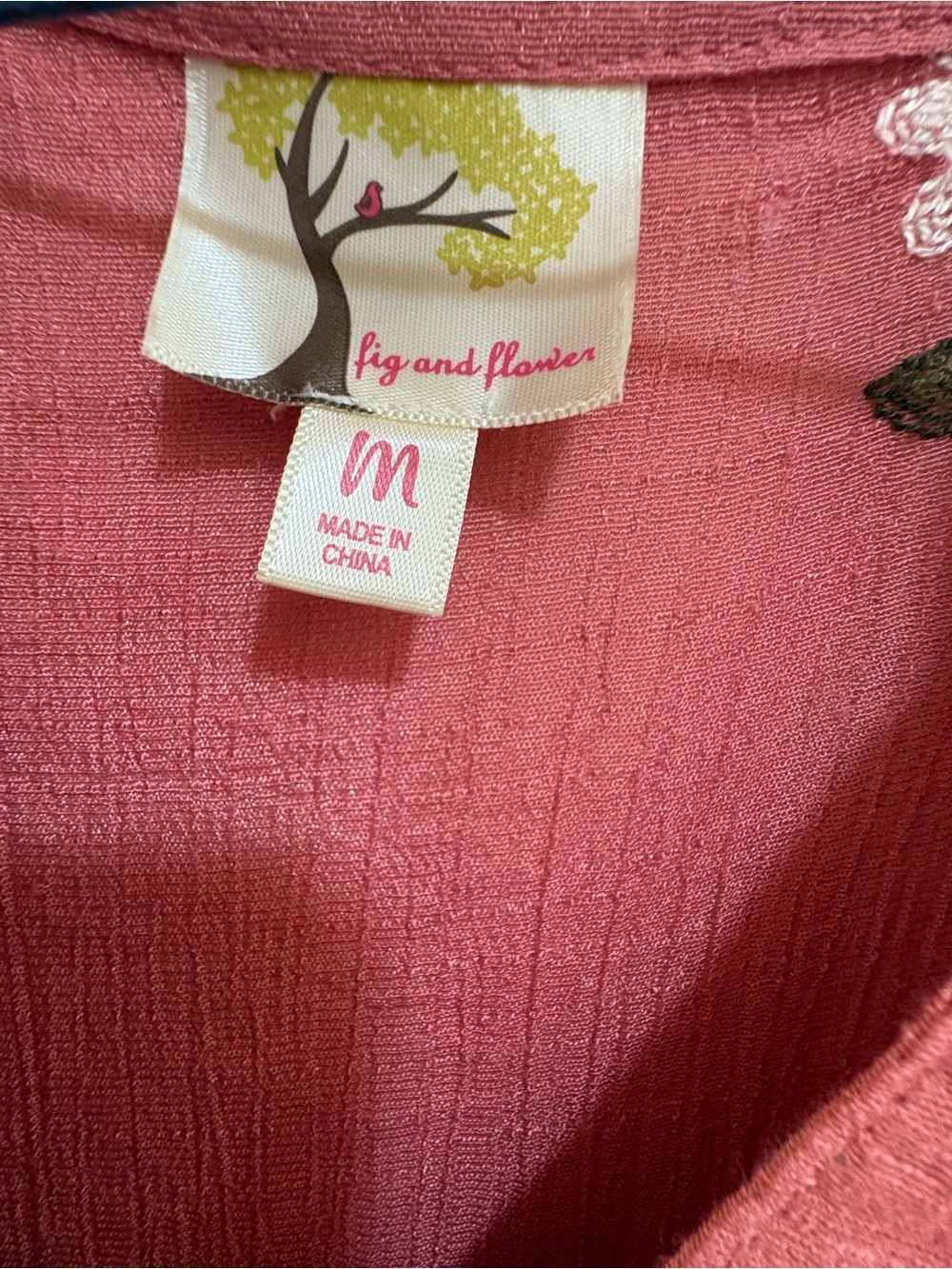 fig and flower Dusty Rose Floral Tiered Midi Dress - Picture 2 of 13